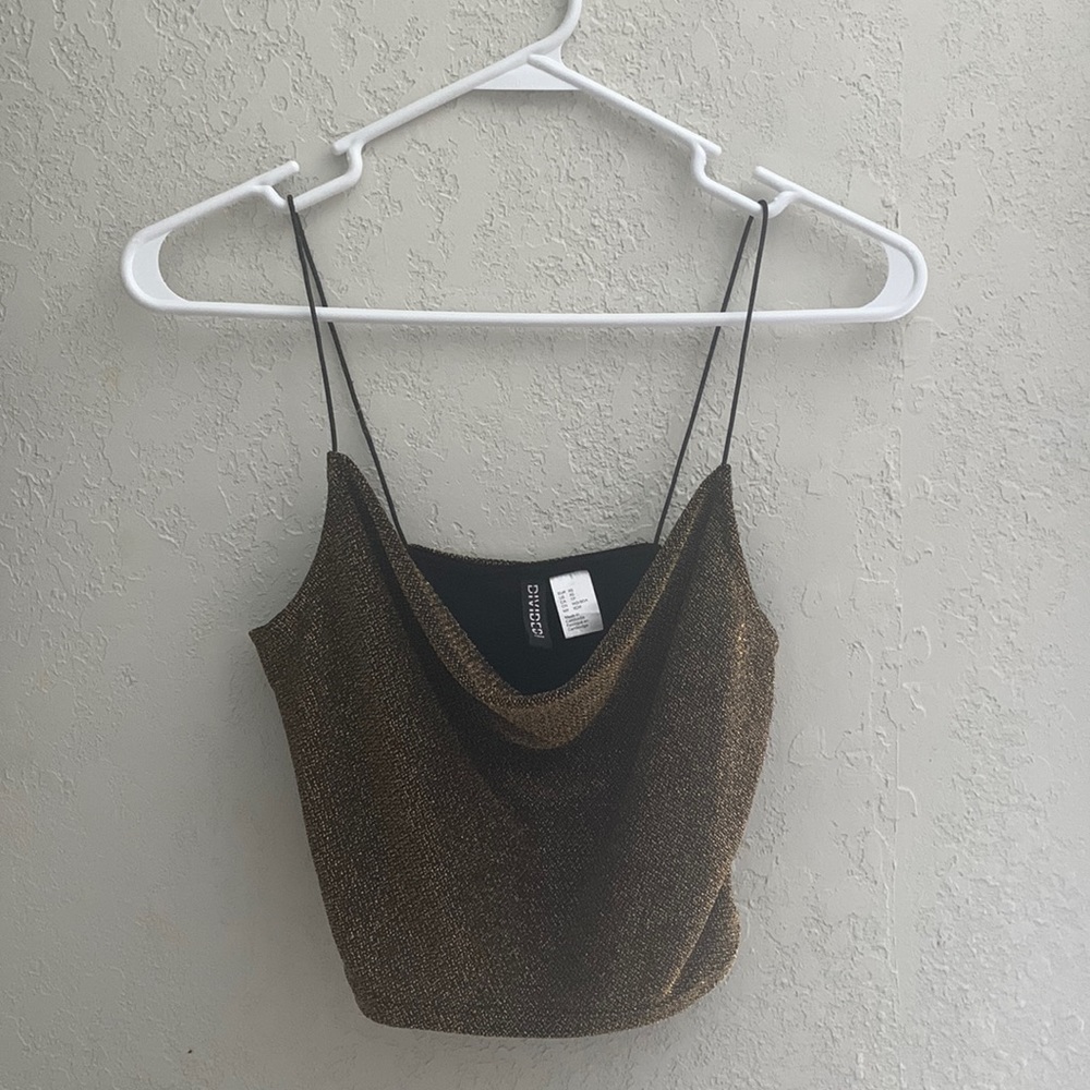 Shimmery crop top